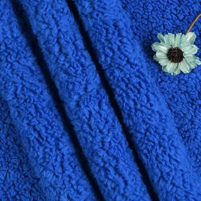 Medium Weight Printed Polyester Faux Sherpa Fleece Lining Fabric for Jackets Recycled