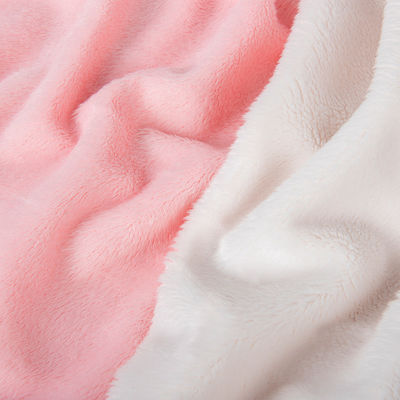 100% Polyester Soft Sherpa Fleece Short Fur Fabric For Toy Coat Customizable