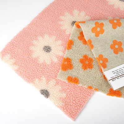 Printing Style PU Coated Popular Lamb Wool for Control in Clothing Production
