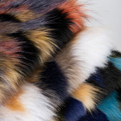 100% Acrylic Front Material Contact Density High Density Faux Fur Fabric for Garments