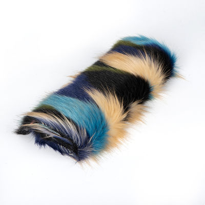 100% Acrylic Front Material Contact Density High Density Faux Fur Fabric for Garments