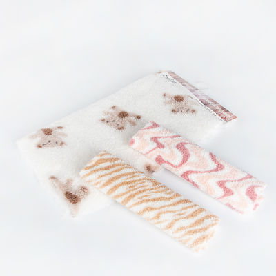 Soft and Cozy Teddy Bear Print Fleece Fabric for Kids Wear 100% Polyester Customized