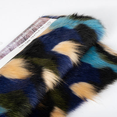 100% Acrylic Front Material Contact Density High Density Faux Fur Fabric for Garments