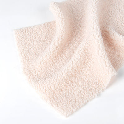 100 Polyester Knitted Teddy Fabric Textile with Customized Density Sherpa Fleece