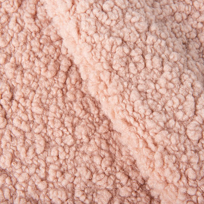 Other Style Plain Dyed 100 Polyester Teddy Bear Fur Sherpa Fleece Fabric for Customized