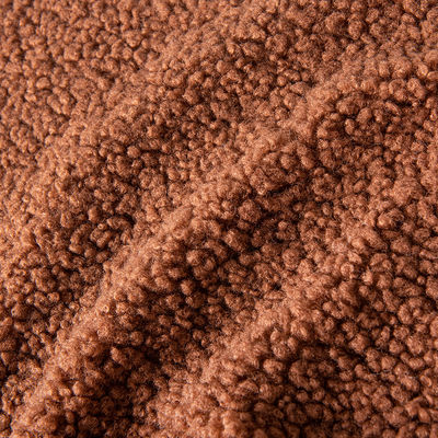 100 Polyester Knitted Teddy Fabric Textile with Customized Density Sherpa Fleece
