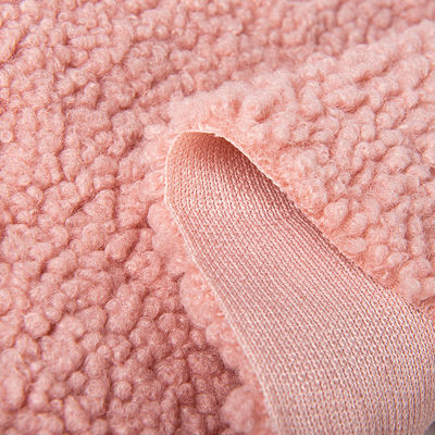 100 Polyester Knitted Teddy Fabric Textile with Customized Density Sherpa Fleece