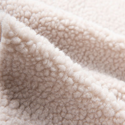 Men's Hoodies Jacket Fabric 100% Polyester Jersey Fabric with Sherpa Fleece Lining