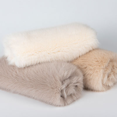 100% Polyester High Weight Sherpa Artificial Fur For Winter Clothing Production