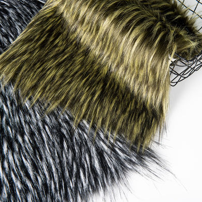 Knitted Faux Raccoon Fur Fabric for Hood 100% Acrylic Long Plush Fake Fur