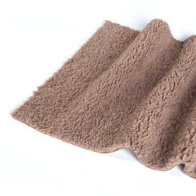 Customizable Yarn Count 100% Polyester Sherpa Fleece Teddy Bonded Suede Knitted Fabric
