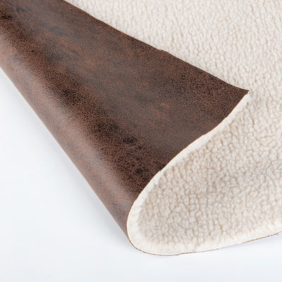 Customizable Yarn Count 100% Polyester Sherpa Fleece Teddy Bonded Suede Knitted Fabric