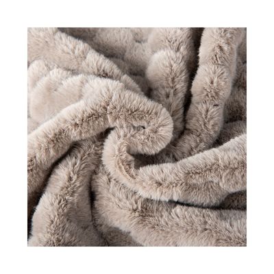 Knitted Jacquard Rabbit Hair For Winter Clothing And Toys 100%