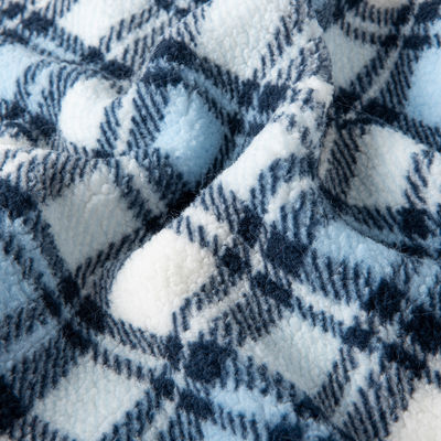 Super Soft 100 Polyester Knitted Custom Pattern 3D Jacquard Mirco Sherpa Fleece Fabric for Garment