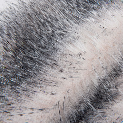 1100g/m Knitted Backing Faux Fur Fabric for Ladies Vest Luxury Long Pile Material