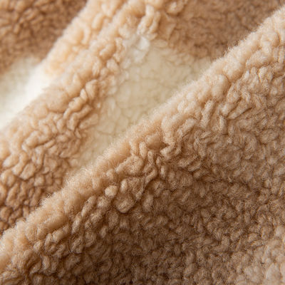 Customized 100% Polyester Multi-Color Jacquard Lamb Wool for Winter Clothing Production
