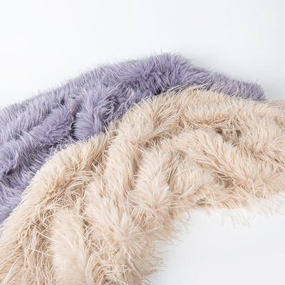 Long Pile Faux Fur Fabric with 100% Polyester Back Material and 58/60" Width