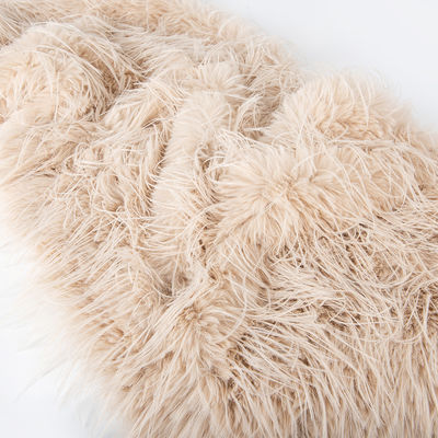 Long Pile Faux Fur Fabric with 100% Polyester Back Material and 58/60" Width