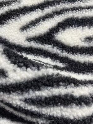 Custom Printed Teddy Fabric Warm 100% Polyester Knitted for Coat and Toy Width 58/60