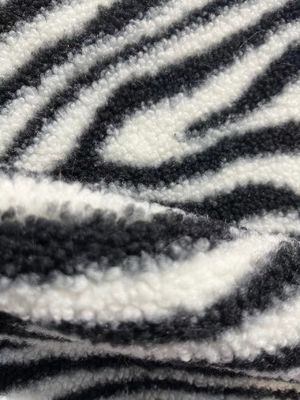 Custom Printed Teddy Fabric Warm 100% Polyester Knitted for Coat and Toy Width 58/60