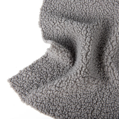 Soft and Cozy 100% Polyester Solid Color Sherpa Fleece Fabric for Fashional Jackets