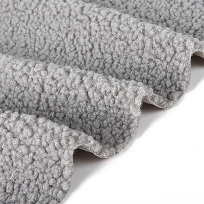 Soft and Cozy 100% Polyester Solid Color Sherpa Fleece Fabric for Fashional Jackets