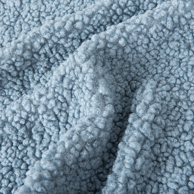 Soft and Cozy 100% Polyester Solid Color Sherpa Fleece Fabric for Fashional Jackets