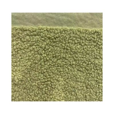 100% Polyester Home Textile Teddy Fabric For Sofa Customized Yarn Count