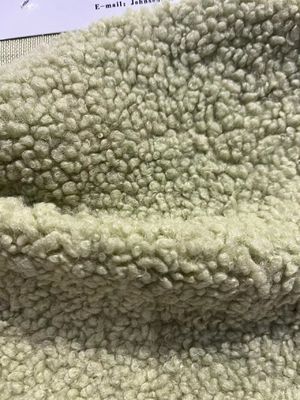 100% Polyester Home Textile Teddy Fabric For Sofa Customized Yarn Count