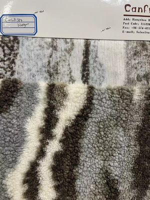 100% Polyester Sherpa Fleece Fabric in 58/60" Width for Customized Home Decoration