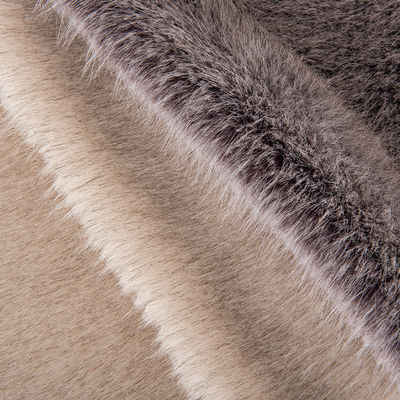Toy Faux Fur Fabric with Artificial Material and Knitted Backing Technics