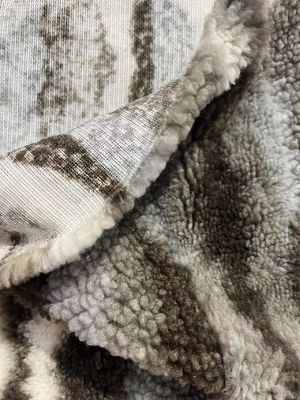 100% Polyester Sherpa Fleece Fabric in 58/60" Width for Customized Home Decoration