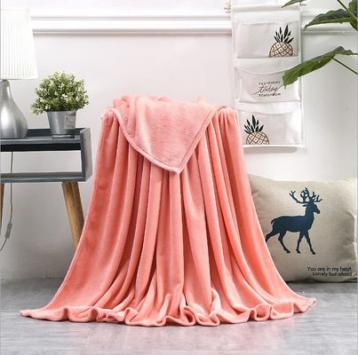 Soft Flannel Fleece Baby Blanket Small Size Plush Pile 5-8mm Anti-Static Ready to Ship