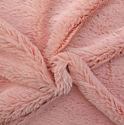20mm Pile Length Tricot Knitted Solid Color PV Plush Fabric for Soft Toys and Blankets