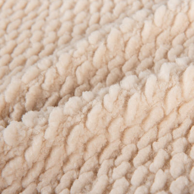 Plain Style Double Faced Sherpa Fleece Fabric for Garments and Blankets 58/60" Width