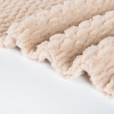 Plain Style Double Faced Sherpa Fleece Fabric for Garments and Blankets 58/60" Width