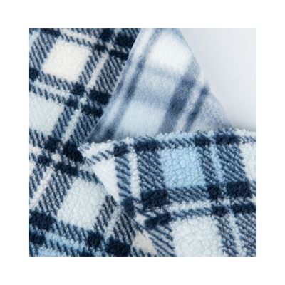 Printed 100% Polyester Textile Sherpa Fleece Fabric For Garment In TWILL Style