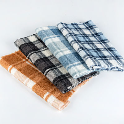 Printed 100% Polyester Textile Sherpa Fleece Fabric For Garment In TWILL Style