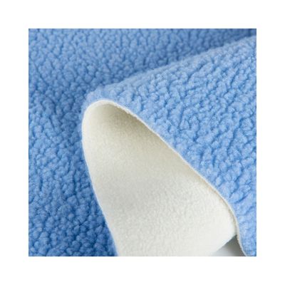 100% Polyester Sherpa Fleece Teddy Bonded Suede Knitted Fabric for Garment Making