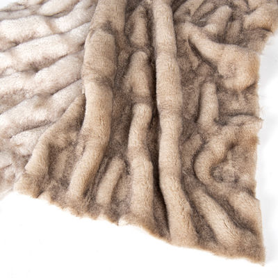 Thick Heavyweight Fabric for Home Textiles Dyed Faux Rabbit Fur 100% Polyester Elastic