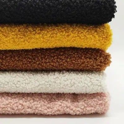 Front Material 100% Polyester Sustainable Recycled Sherpa Teddy Fabric for Home Textile