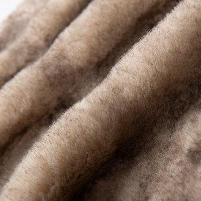 Thick Heavyweight Fabric for Home Textiles Dyed Faux Rabbit Fur 100% Polyester Elastic