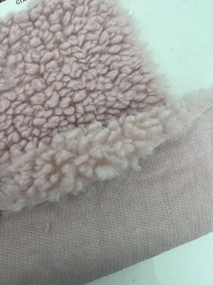 Soft and Warm 58/60" Heavy Weight Polyester Sherpa Fleece Fabric for Winter Garments