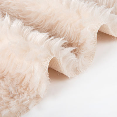 Garment Solid Dyeing Short Pile Acrylic Rabbit Fur Fabric 100% Acrylic Front Material