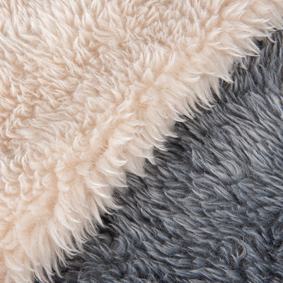Garment Solid Dyeing Short Pile Acrylic Rabbit Fur Fabric 100% Acrylic Front Material