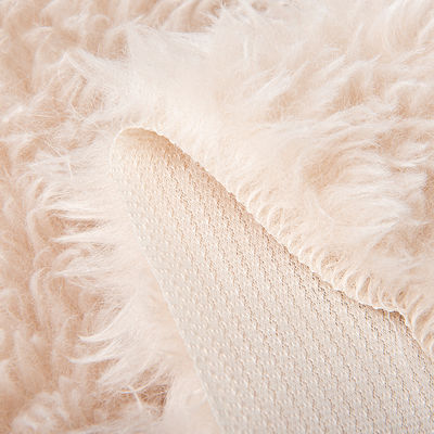 Garment Solid Dyeing Short Pile Acrylic Rabbit Fur Fabric 100% Acrylic Front Material