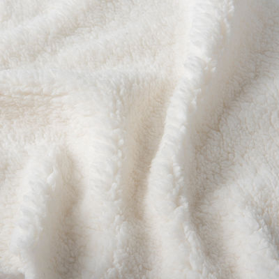 Embossed Super Soft 100 Polyester Knitted Custom Mirco Sherpa Fleece Fabric for Lining