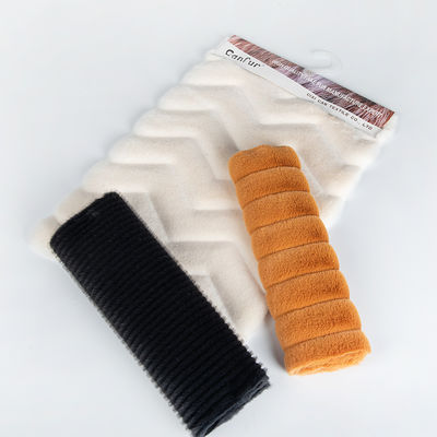 Soft Knitted Plush Fabric for Winter Coat 100% Polyester Rabbit Faux Fur Brush Pattern