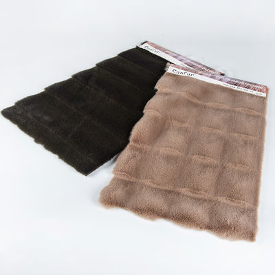 Soft Brushed PV Plush Faux Rabbit Fur Fabric for Coat 100% Polyester Yarn Count 80S×80S