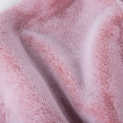500meters Min Order Faded Color Faux Rabbit Fur Fabric for Garments Scarf Blankets